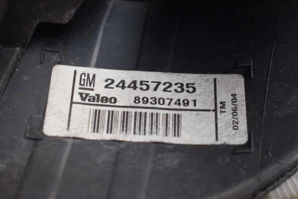 FEU ARRIERE GAUCHE OPEL CORSA C GSI ( NOIR ) - Vue 3